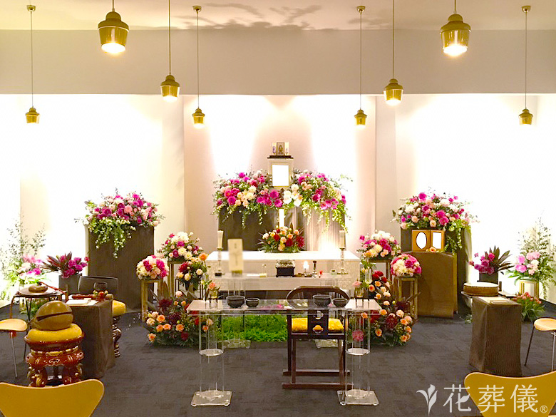 森巖寺開山堂で葬儀を行ったお客様の祭壇写真01