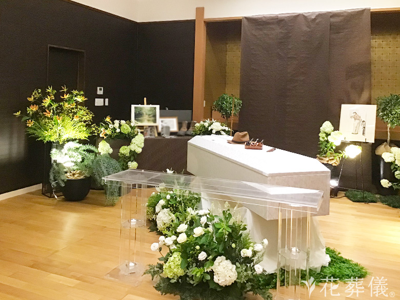瑠璃光寺　光明殿で葬儀を行ったお客様の祭壇写真02
