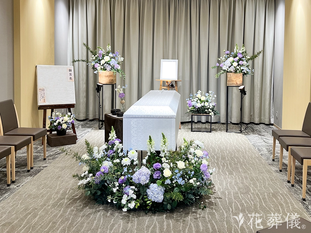 谷塚斎場で葬儀を行ったお客様の祭壇写真03