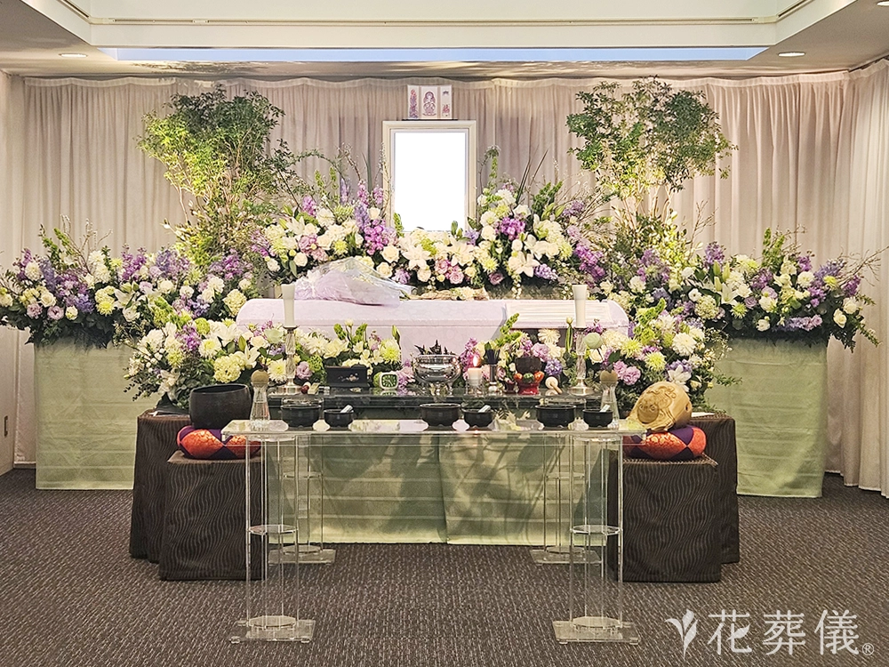 長福寺 長明閣で葬儀を行ったお客様の祭壇写真01